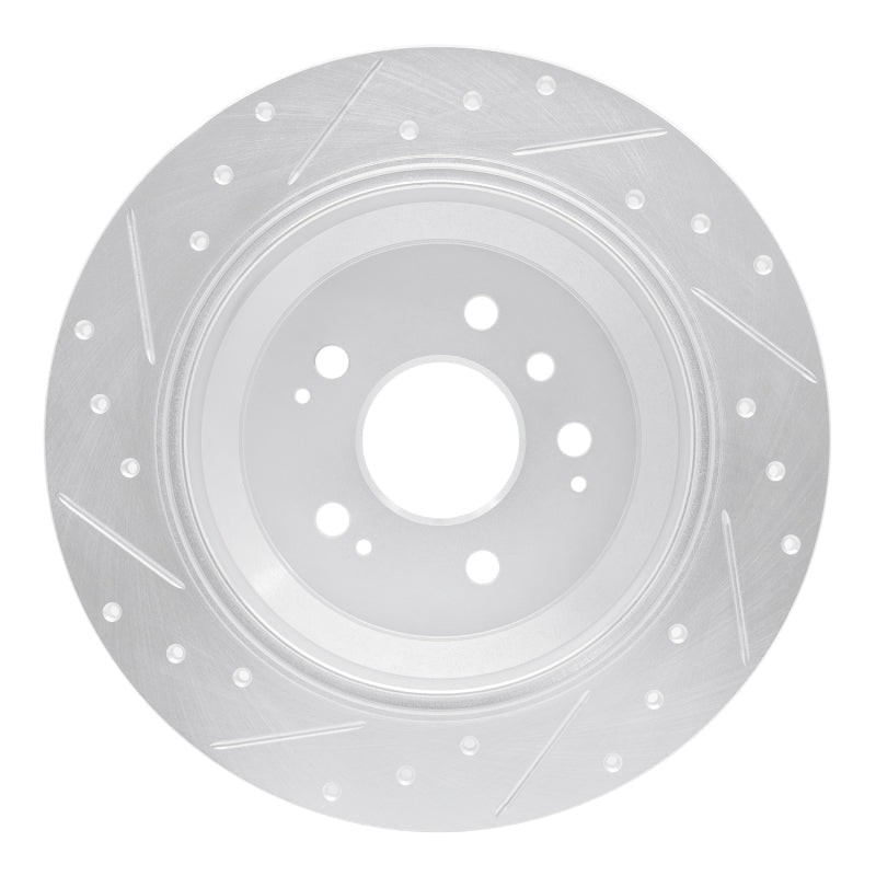 R1 Concepts Honda Ridgeline Rear Right Drilled & Slotted Silver Brake Rotor (Part rncEDZ - 59062R) | rncEDZ - 59062R - JDMuscleSPK986491