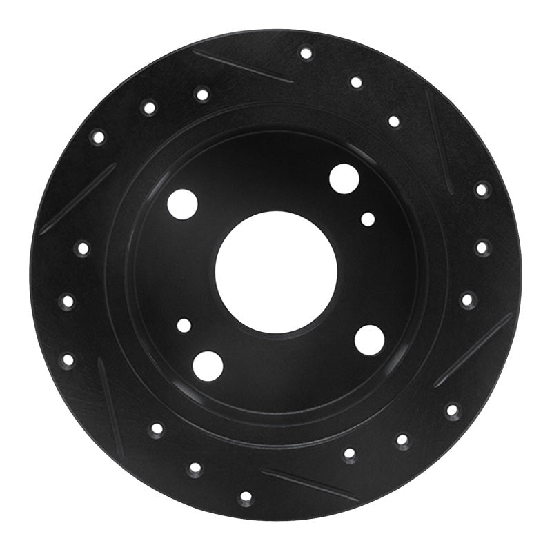 R1 Concepts Rear Left Drilled & Slotted Brake Rotor for 1985 - 1987 Toyota Corolla (US/Canada) by R1 Concepts Part Number RNC - ECB - 76023L | rncECB - 76023L - JDMuscleSPK983669