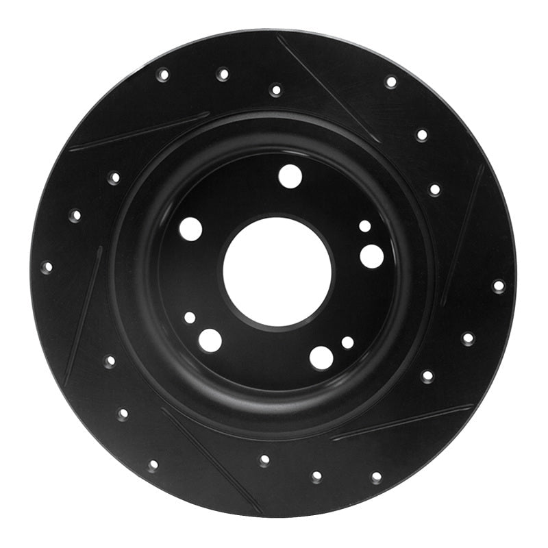 R1 Concepts Rear Left Drilled & Slotted Brake Rotor for Honda Civic Sedan 2017 - 2020 by R1 Concepts Part No. rncECB - 59068L | rncECB - 59068L - JDMuscleSPK975966