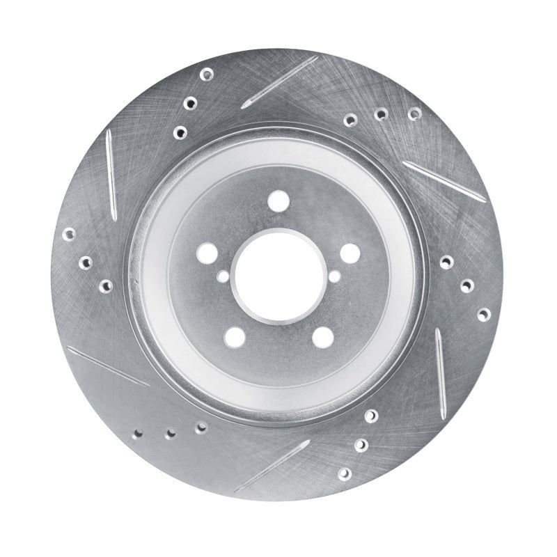 R1 Concepts Subaru Crosstrek Rear Right Drilled & Slotted Silver Brake Rotor (Part rncEDZ - 13047R) | rncEDZ - 13047R - JDMuscleSPK984491
