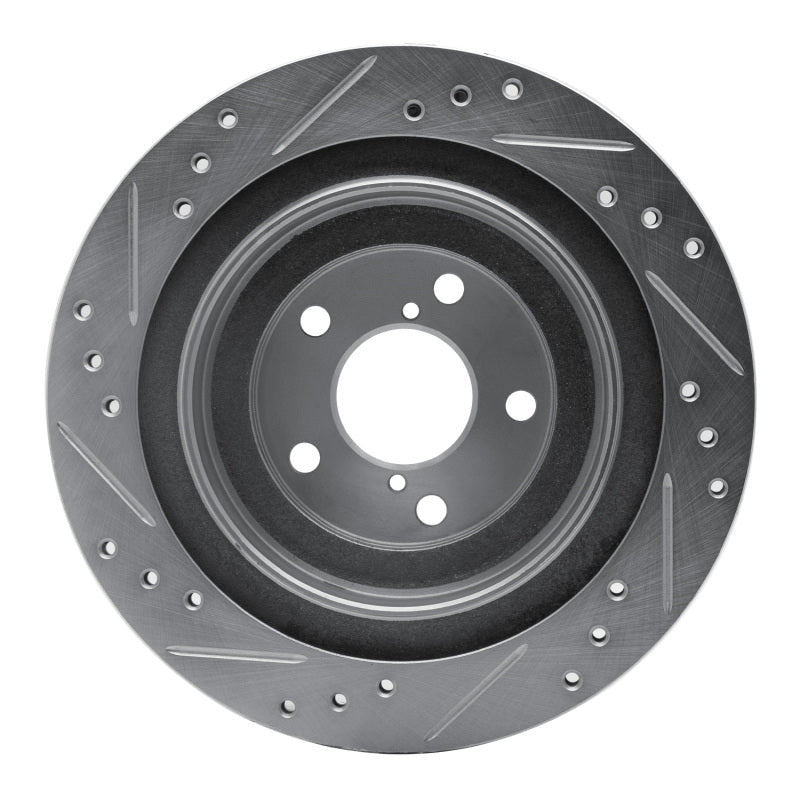 R1 Concepts Subaru Impreza Rear Right Drilled & Slotted Silver Brake Rotor (Part Number: RNCEDZ - 13019R) | rncEDZ - 13019R - JDMuscleSPK976839