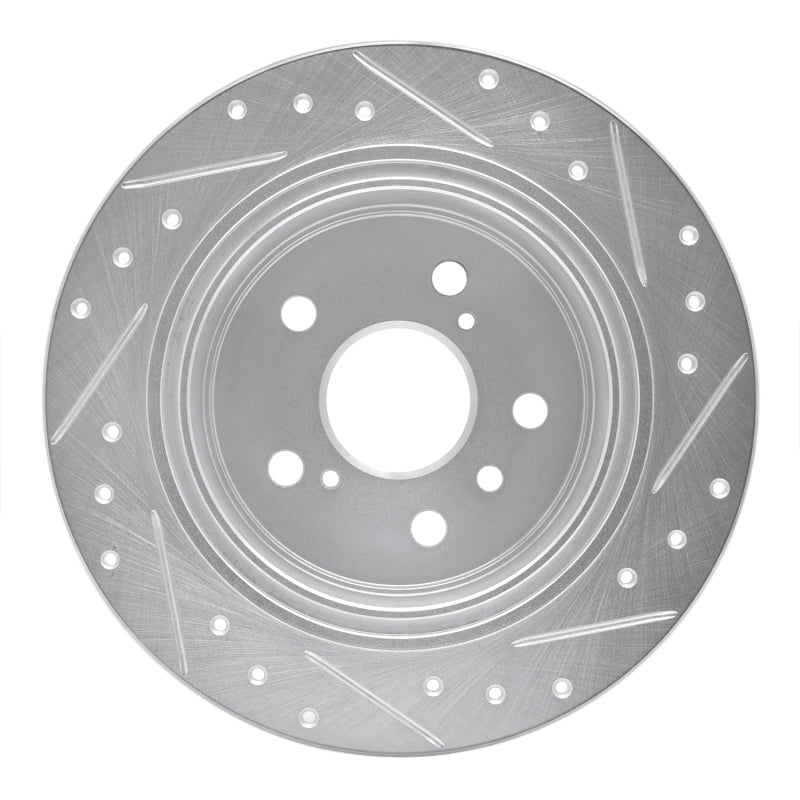 R1 Concepts Toyota Avalon Rear Left Drilled & Slotted Silver Brake Rotor (1995 - 1999) | rncEDZ - 76065L - JDMuscleSPK987553