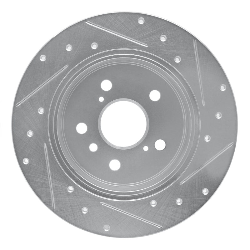 R1 Concepts Toyota Avalon Rear Left Drilled & Slotted Silver Brake Rotor – Part RNCEDZ - 76071L | rncEDZ - 76071L - JDMuscleSPK987563