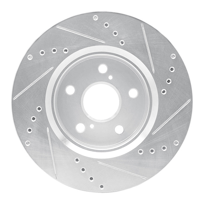 R1 Concepts Toyota C - HR Front Left Drilled & Slotted Silver Brake Rotor (Part Number: RNCEDZ - 76153L) | rncEDZ - 76153L - JDMuscleSPK987669