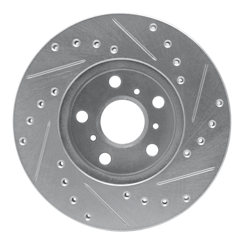 R1 Concepts Toyota Camry Front Left Drilled & Slotted Silver Brake Rotor (Part Number: RNCEDZ - 76033L) | rncEDZ - 76033L - JDMuscleSPK987509