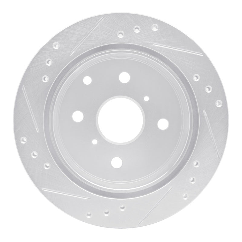 R1 Concepts Toyota Celica 1982 - 1985 Rear Right Drilled & Slotted Silver Brake Rotor | rncEDZ - 76014R - JDMuscleSPK987476