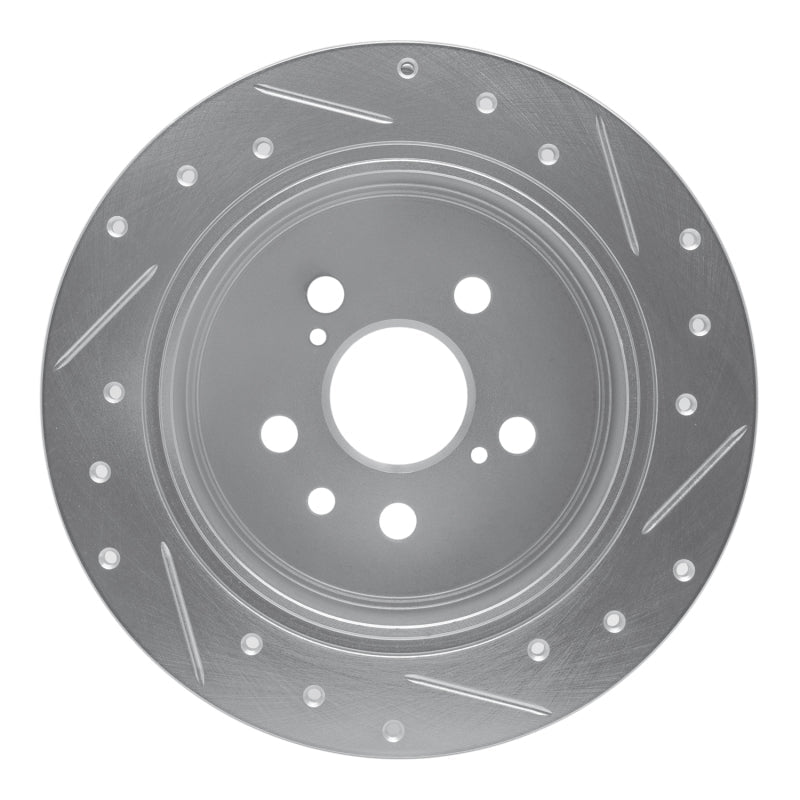 R1 Concepts Toyota Celica 1994 - 1995 Rear Left Drilled & Slotted Silver Brake Rotor | rncEDZ - 76060L - JDMuscleSPK987545