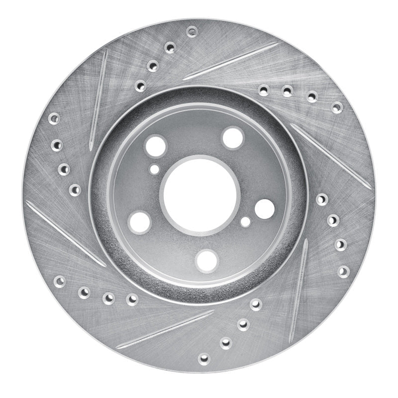 R1 Concepts Toyota Celica 1994 - 2000 Front Right Drilled and Slotted Silver Brake Rotor | rncEDZ - 76067R - JDMuscleSPK987558