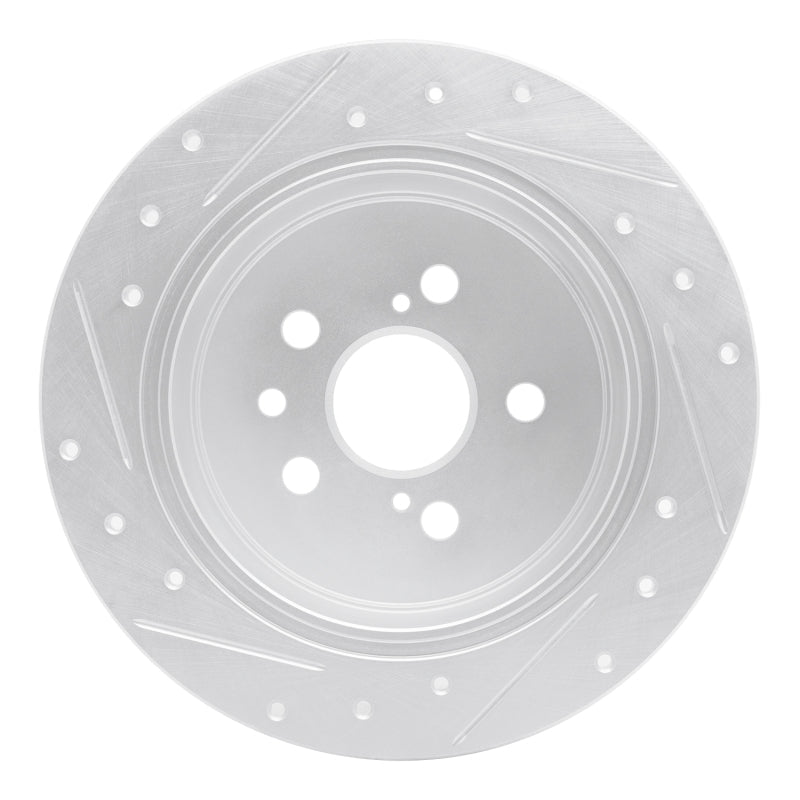 R1 Concepts Toyota Celica 96 - 99 Rear Right Drilled & Slotted Silver Brake Rotor | rncEDZ - 76066R - JDMuscleSPK987556