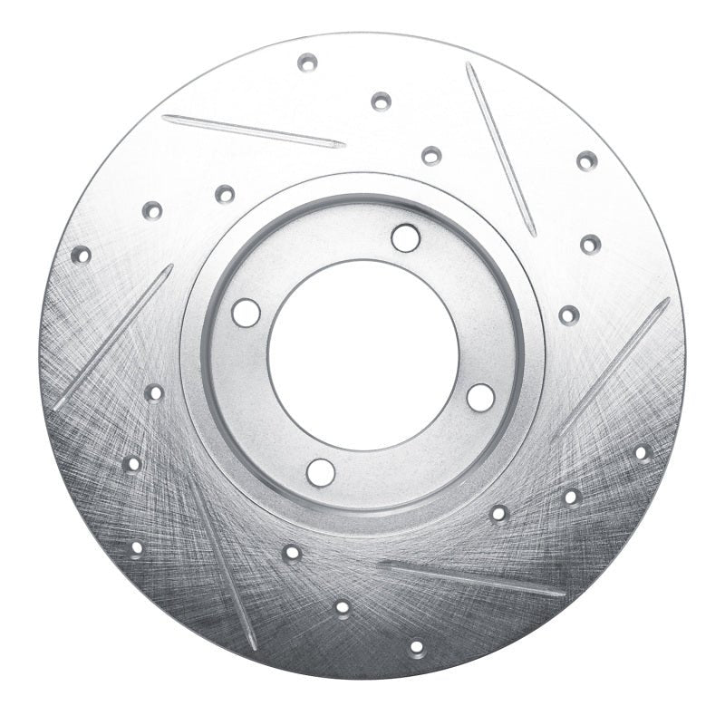 R1 Concepts Toyota Celica Front Left Drilled & Slotted Silver Brake Rotor (1980 - 1981) | rncEDZ - 76008L - JDMuscleSPK987467