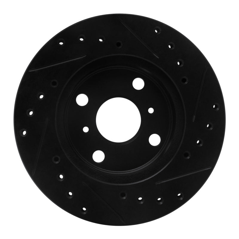 R1 Concepts Toyota Celica Front Right Drilled & Slotted Brake Rotor - Black | rncECB - 76026R - JDMuscleSPK983676