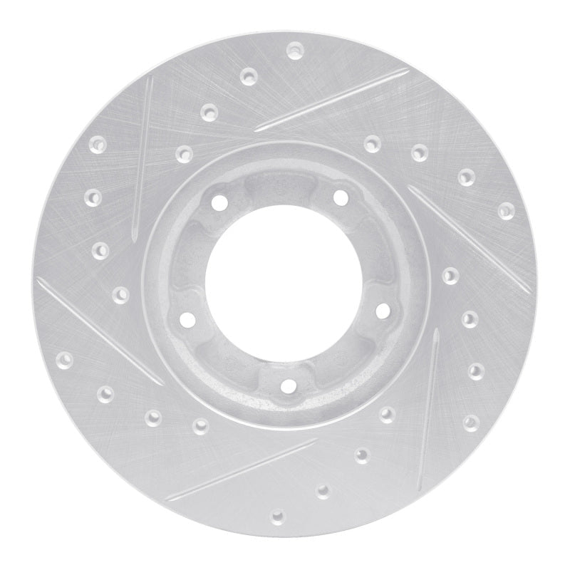 R1 Concepts Toyota Pickup 1985 - 1992 Front Right Drilled & Slotted Silver Brake Rotor | rncEDZ - 76098R - JDMuscleSPK987596