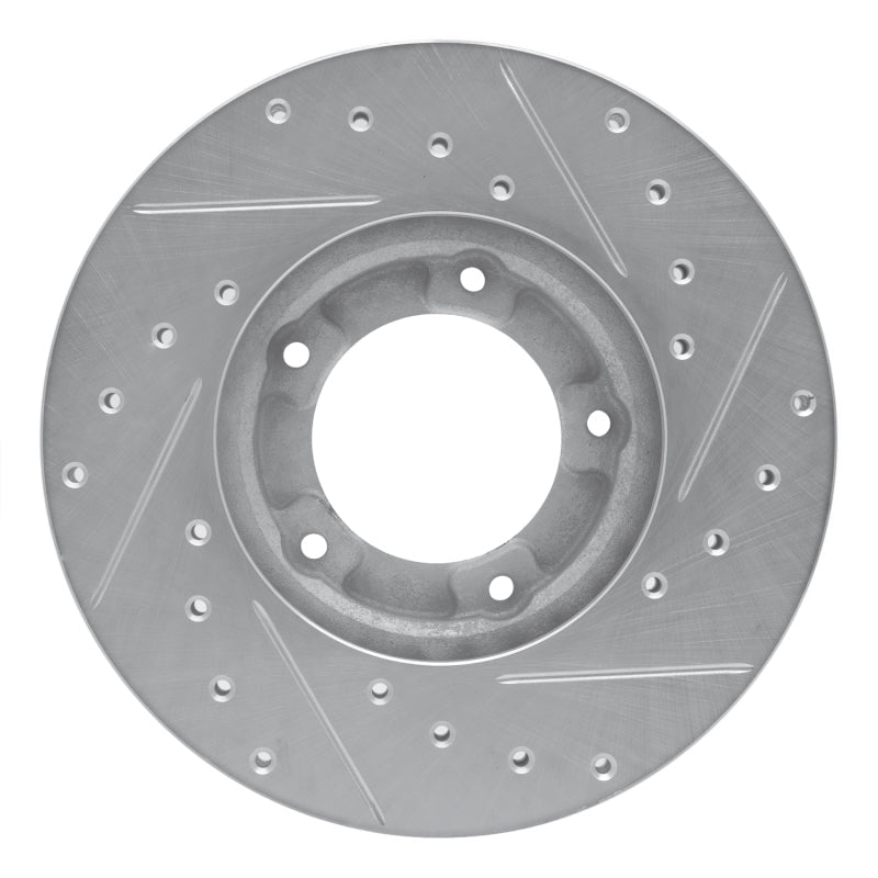 R1 Concepts Toyota Pickup Front Left Drilled & Slotted Silver Brake Rotor (1985 - 1992) | rncEDZ - 76098L - JDMuscleSPK987595