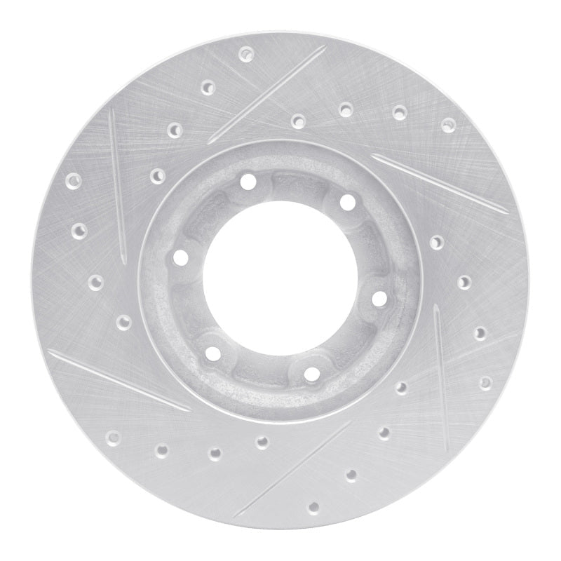 R1 Concepts Toyota Pickup Front Right Drilled & Slotted Brake Rotor (1987 - 1988) - Silver | rncEDZ - 76105R - JDMuscleSPK987608