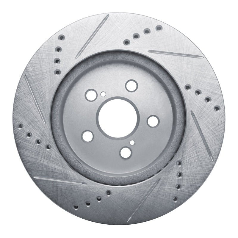 R1 Concepts Toyota Prius Prime Front Right Drilled & Slotted Silver Brake Rotor (Part rncEDZ - 76155R) | rncEDZ - 76155R - JDMuscleSPK987674