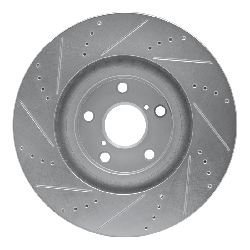 R1 Concepts Toyota Supra 1993 - 1998 Right Front Drilled and Slotted Silver Brake Rotor | rncEDZ - 76063D - JDMuscleSPK987550