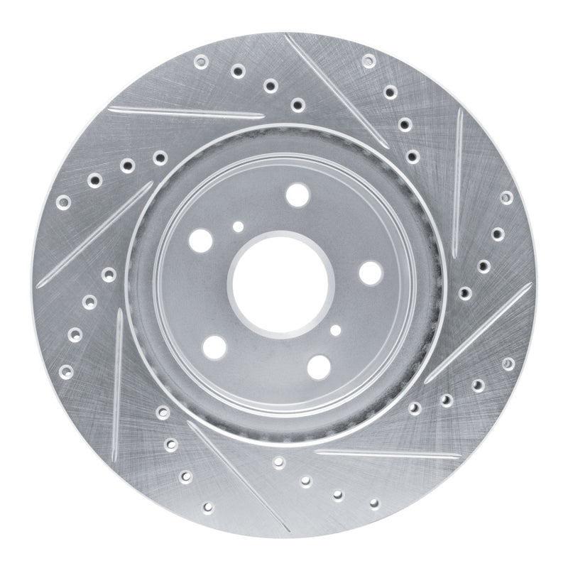R1 Concepts Toyota Supra Front Left Drilled & Slotted Silver Brake Rotor (Part Number: RNCEDZ - 76028L) | rncEDZ - 76028L - JDMuscleSPK987499
