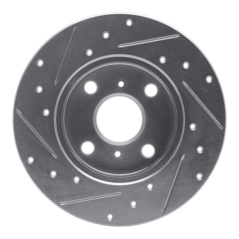 R1 Concepts Toyota Tercel 1983 - 1990 Front Right Drilled & Slotted Silver Brake Rotor | rncEDZ - 76017R - JDMuscleSPK987482