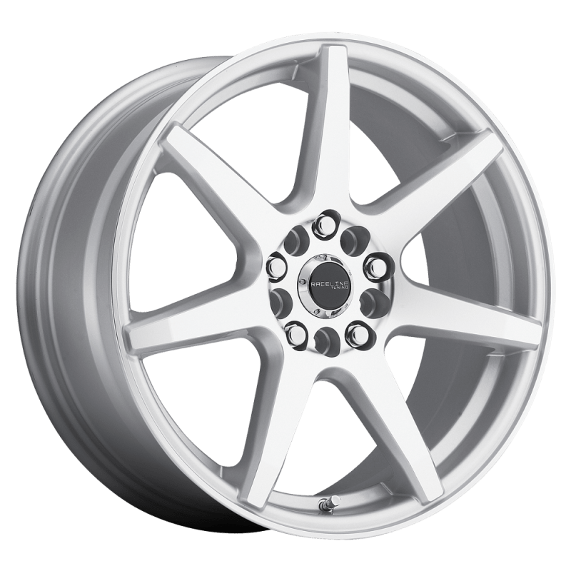 Raceline 131S Evo 18x7.5in / 5x100/5x114.3 BP / 42mm Offset / 72.62mm Bore - Silver & Machined Wheel - JDMuscleSPK591194