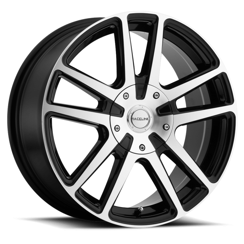 Raceline 145M Encore 18x8in / 5x100/5x114.3 BP / 40mm Offset / 72.62mm Bore - Black & Machined Wheel - JDMuscleSPK591272