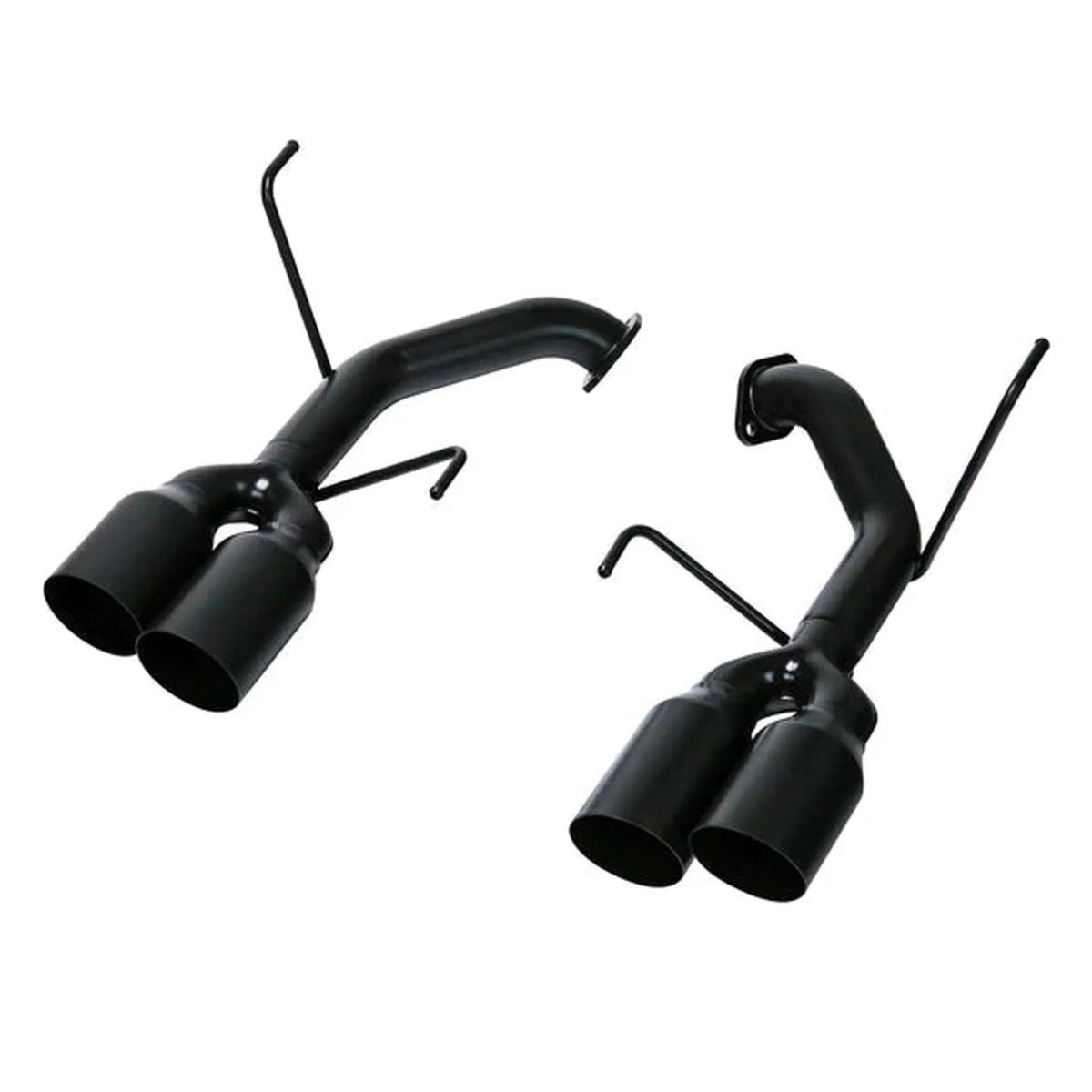REMARK 2022+ WRX VB Stainless Single Wall Tip | 4in Axle Back Exhaust - Cerakote Black Coating - JDMuscleSPKremRO-TSVB-S4B