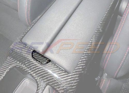 Rexpeed 2022+ GR86 / BRZ Dry Carbon Armrest Box Switch Cover | FR154 - JDMuscleTrim KitsREXFR154