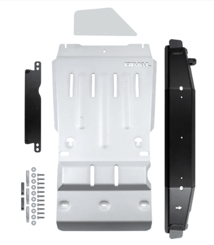 Rival 4x4 Aluminum Transmission Transfer Case Skid Plate for 2016 - 2023 Toyota Tacoma 3rd Gen 4WD | rll2333.9541.2.6 - JDMuscleSPK875413