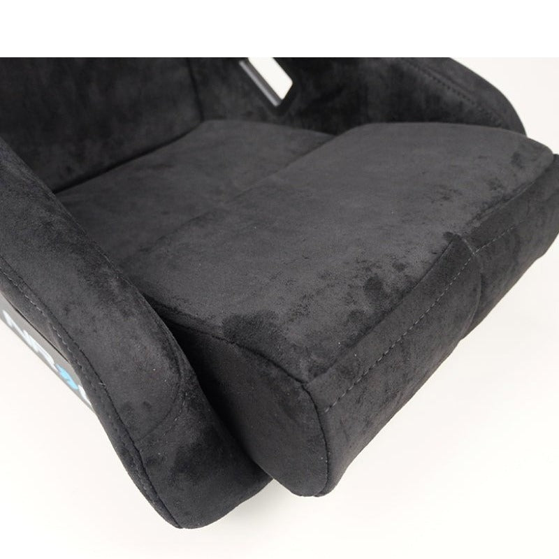 NRG FRP Bucket Seat ULTRA Edition - Medium | Black Alcantara/Gold Glitter Back - JDMuscleSeats350956