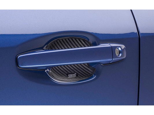Subaru OEM 2022 WRX/ 20-22 Forester STI Carbon Fiber Look Door Handle Cup Protector | J1210SJ500