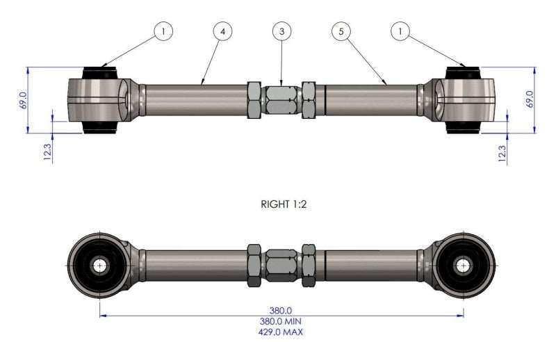 SuperPro HD Adjustable Upper Trailing Arm Set for Toyota Tundra and Sequoia (Part SPRTRC1138) | sprTRC1138 - JDMuscleSPK817350