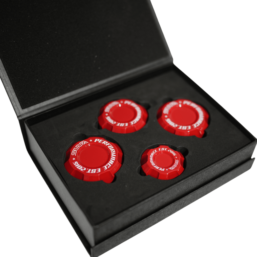 Suya Performance Billet Aluminum Engine Bay Caps 4PC Set [All
