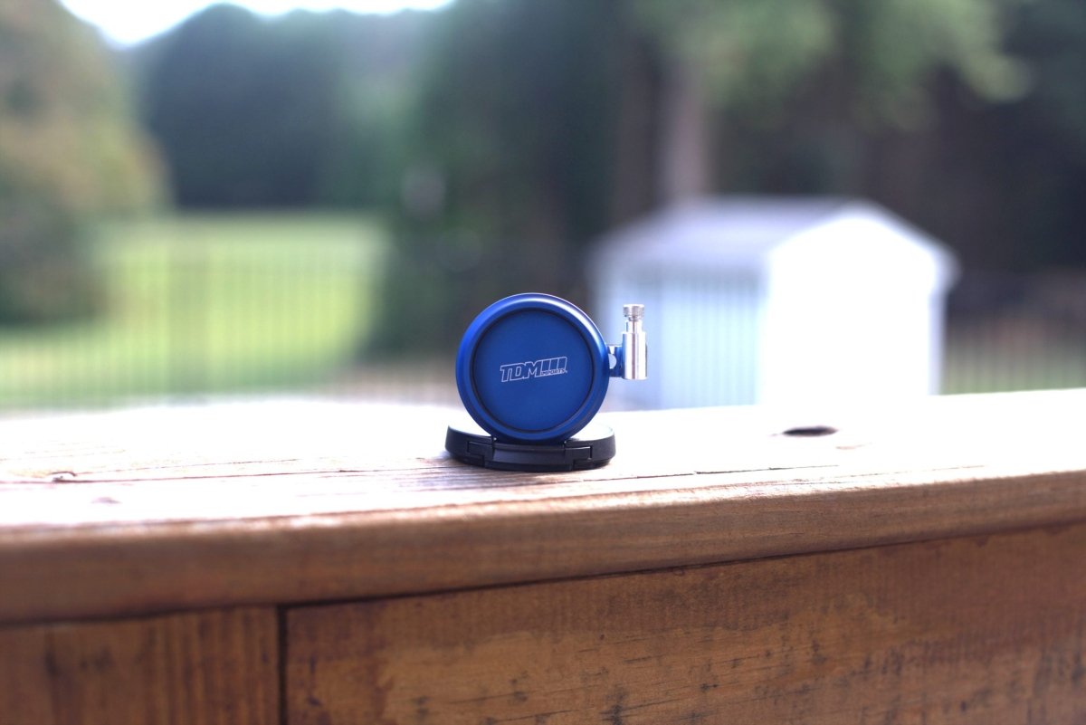 TDMI Billet Coolant Reservoir Cap 2015 - 2023 WRX and STI - JDMuscleDust BlueStandard Logo