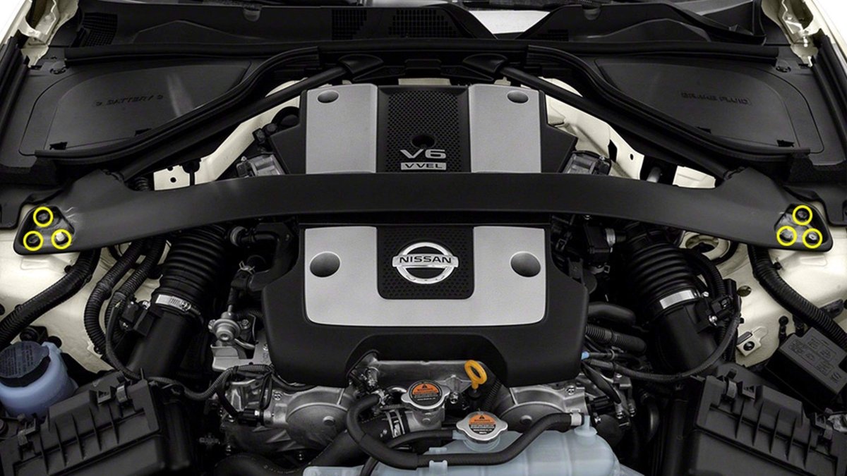 Titanium Hardware Strut Tower Bar Kit - Nissan 370Z - JDMuscleHardware KitsNIS-013-Ti-TBCosmic Burn