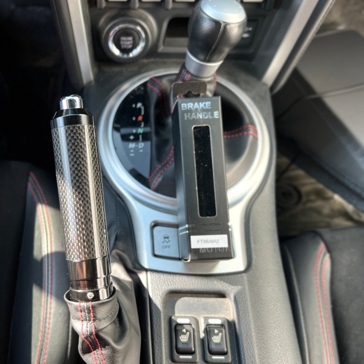 Tomioka Racing Carbon Fiber E-Brake Handle for Subaru BRZ/Scion FR-S/Toyota FT86, GR86 & 2015+ WRX/STi - JDMuscleProductsTR-AC1008-BLK