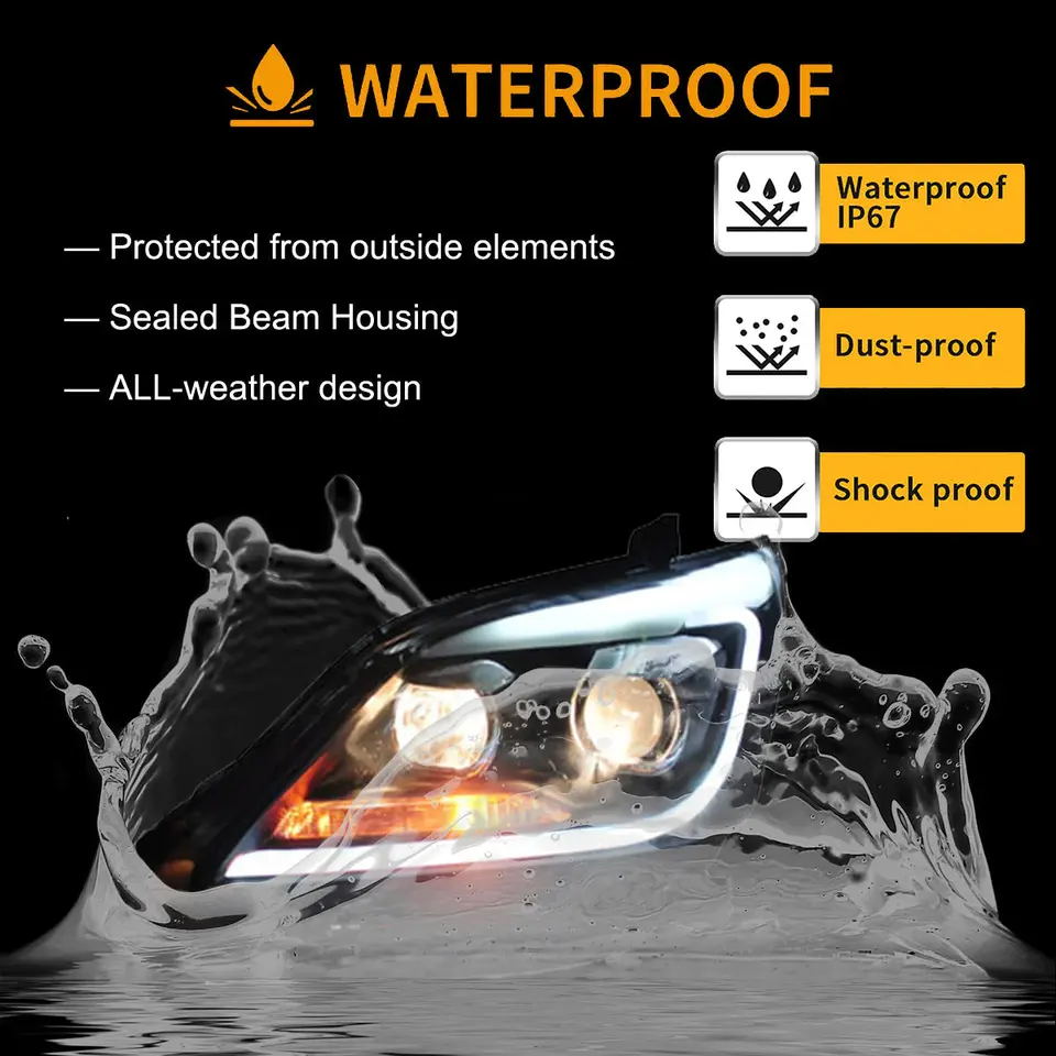 VLAND 12 - 15 Toyota Innova 1st Gen AN40 2nd Facelift HID Projector Headlights - JDMuscleHeadlightYAA-INA-0235ME-P01LHD for Middel East
