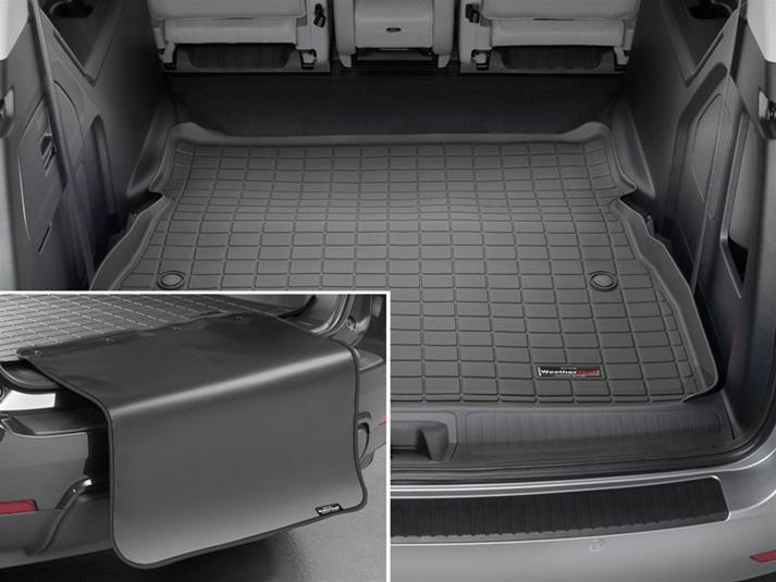 WeatherTech 2024 Crosstrek Cargo Liner With Bumper Protector - Black | 401706SK - JDMuscleFloor Matswet401706SK