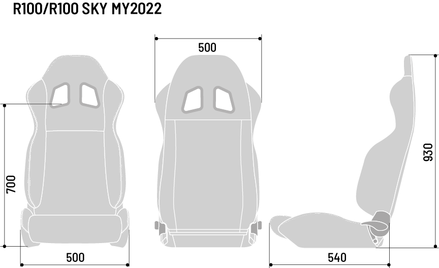 Sparco R100 Tuner Seat Vinyl Black