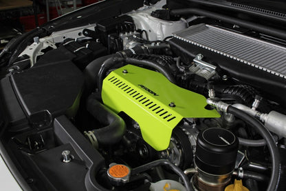 Perrin 2022+ Subaru WRX Pulley Cover - Neon Yellow | PSP-ENG-153NY
