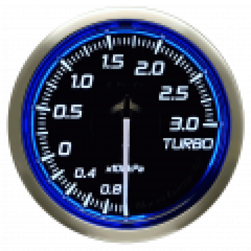 DEFI DF Blue Racer N2 Boost Gauge Metric 52mm 3 Bar DEFI DF Blue Racer N2 Boost Gauge Metric 52mm 3 Bar