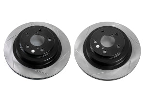 Stoptech 13-16 FR-S / 13-22 BRZ / 10-14 Legacy / 10-14 Outback Slotted Rear Rotor Pair | 126.47031S-GRP