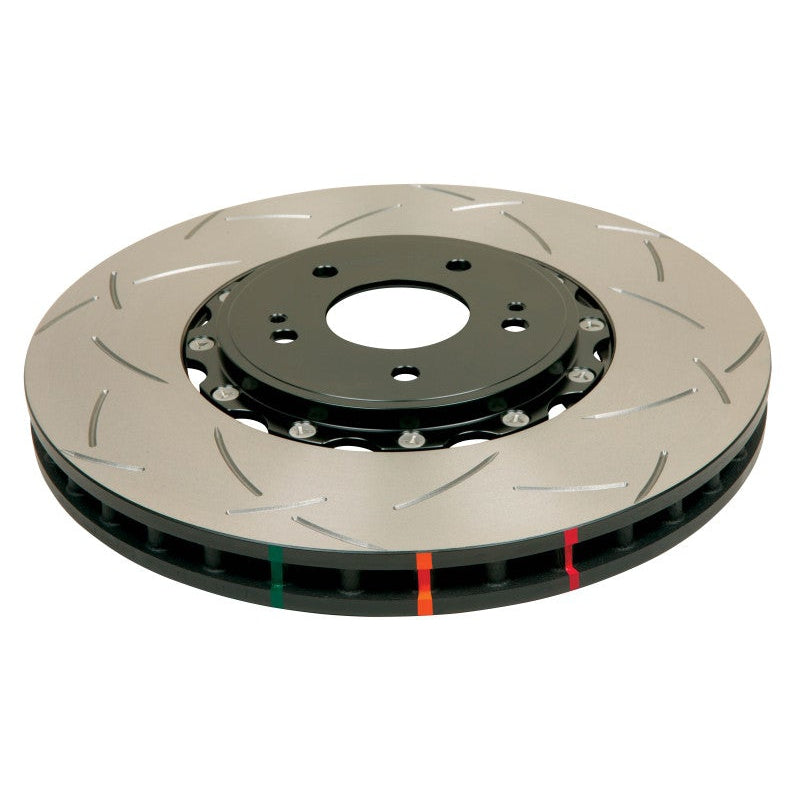 DBA 17+ WRX STI T3 5000 Series Slotted Rotor Black Hat - Front | 52030BLKS
