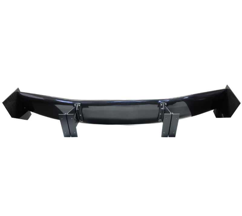 NRG Carbon Fiber Spoiler - Universal | 59in. NRG Logo Large End Plates | CARB-A590NRG