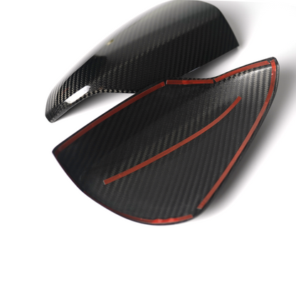 JDMuscle 22-24 WRX Tanso Dry Carbon Fiber Side Mirror Covers w/ Gloss Finish
