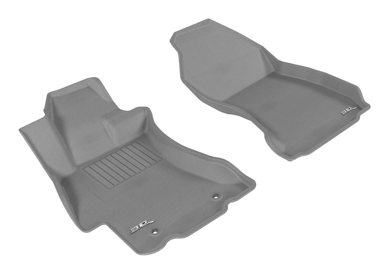 3D MAXpider 12 - 19 Impreza/XV Crosstrek/WRX/Sti Kagu 1st Row Floormat - Gray | L1SB00811501 - JDMuscleFloor MatsaceL1SB00811501