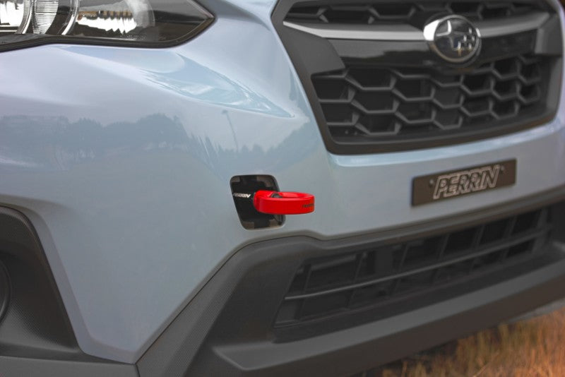 Perrin 22-25 WRX / 18-21 Crosstrek / 14-22 Forester Front Tow Hook Red | PSP-BDY-237RD