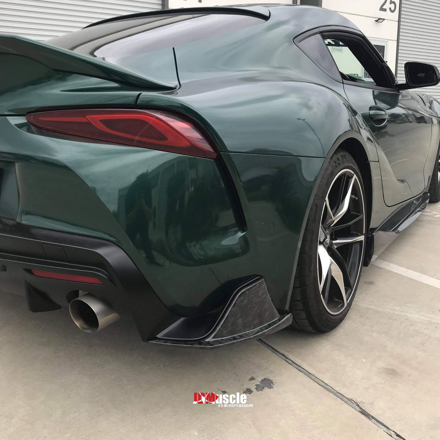 JDMuscle Tanso Carbon Fiber VS Style Rear Spats for 2020+ Toyota Supra