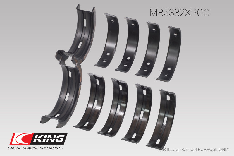 King Subaru EJ20/EJ22/EJ25 | Incl. Turbo | Size 0.25 pMaxBlack Coated Main Bearing Set