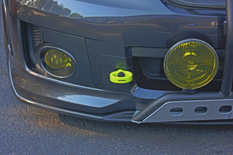 PERRIN Tow Hook Kit Front Neon Yellow WRX 2008-2014 / STI 2008-2014 | PSP-BDY-231NY