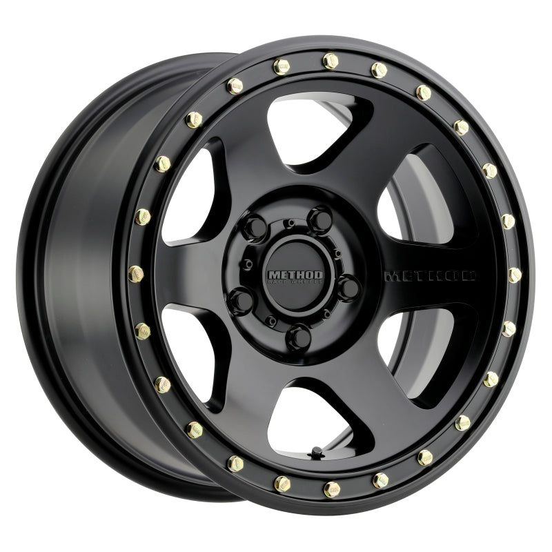 Method MR310 Con6 17x8.5 0mm Offset 5x150 110.5mm CB Matte Black Wheel