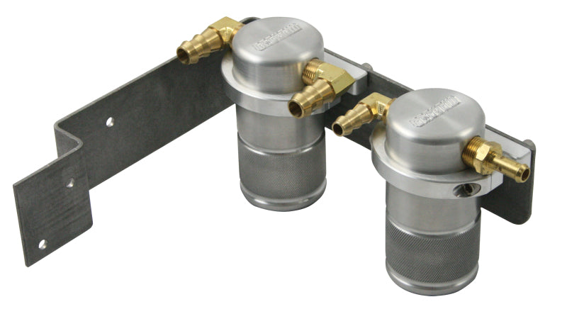 Moroso Air Oil Separator Small Body Billet Aluminum Raw Finish WRX 2008-2014 | 85610